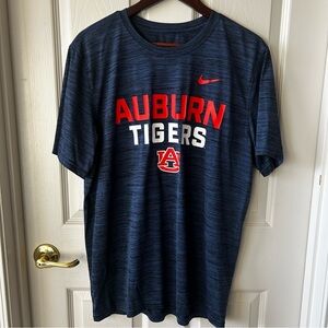 Nike Auburn Tigers Men's Dri-Fit Navy Shirt, Large